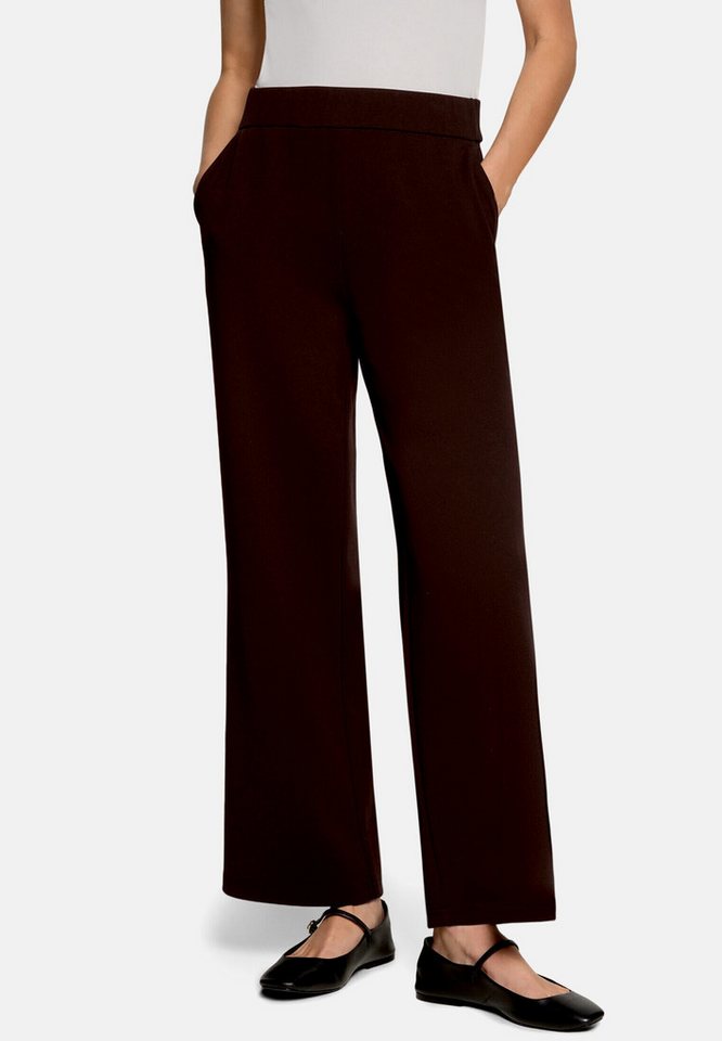 Zero Stoffhose Damen mit weitem Bein Struktur – Bild 2 von 5