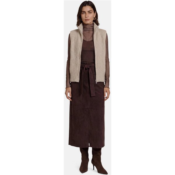 Zero Strickjacke Damen mit Reißverschluss (1-tlg) Plain/ohne Details