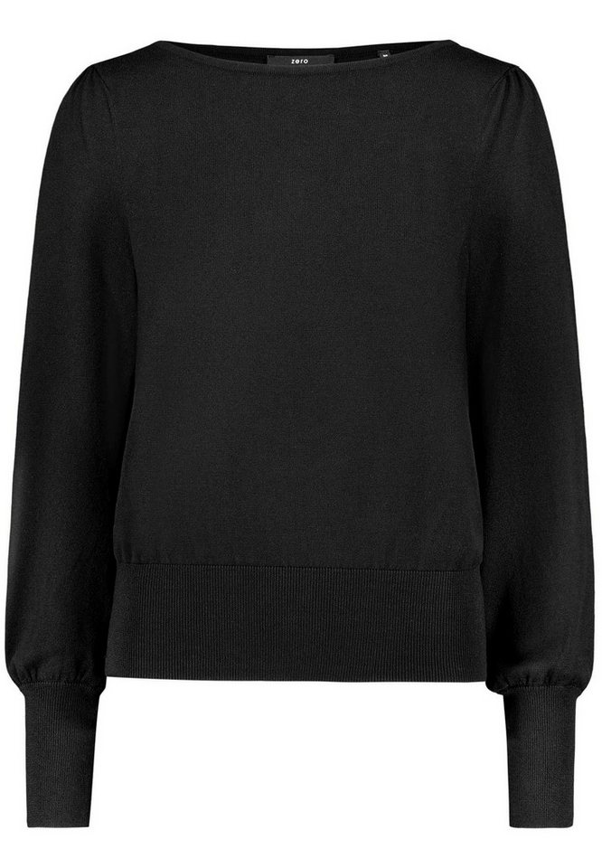 Zero Strickpullover Damen langarm (1-tlg) Struktur – Bild 5 von 5