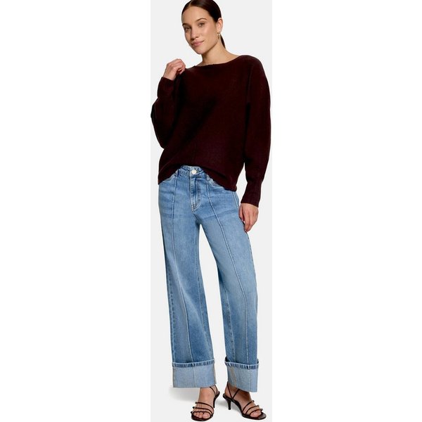 Zero Strickpullover Damen mit Fledermausärmeln (1-tlg) Material