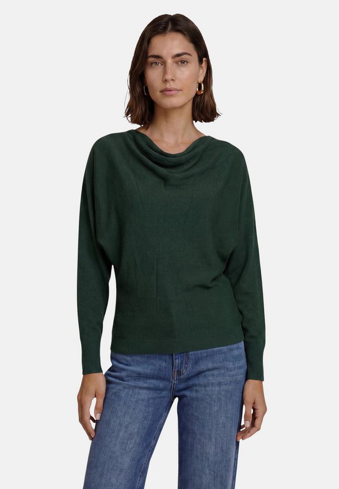 Zero Strickpullover Damen mit Fledermausärmeln (1-tlg) drapiert / gerafft – Bild 2 von 5