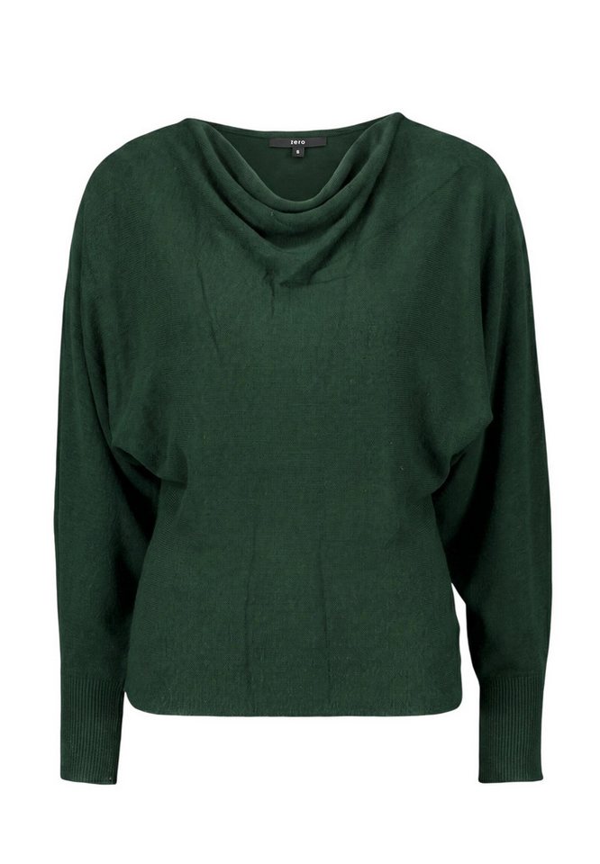 Zero Strickpullover Damen mit Fledermausärmeln (1-tlg) drapiert / gerafft – Bild 5 von 5