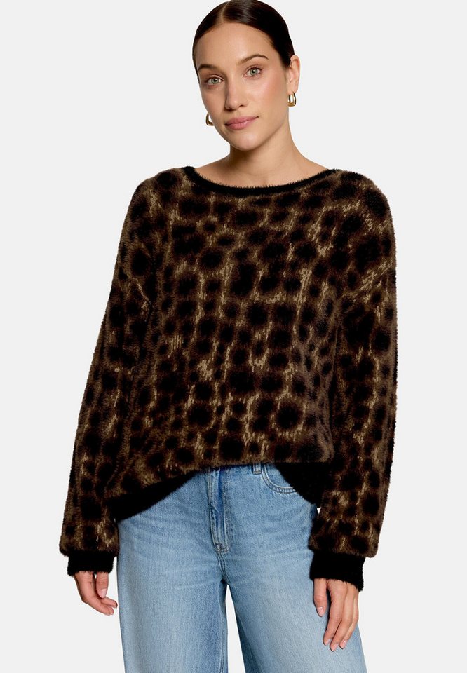 Zero Strickpullover Damen mit Jacquard (1-tlg) Material – Bild 2 von 5