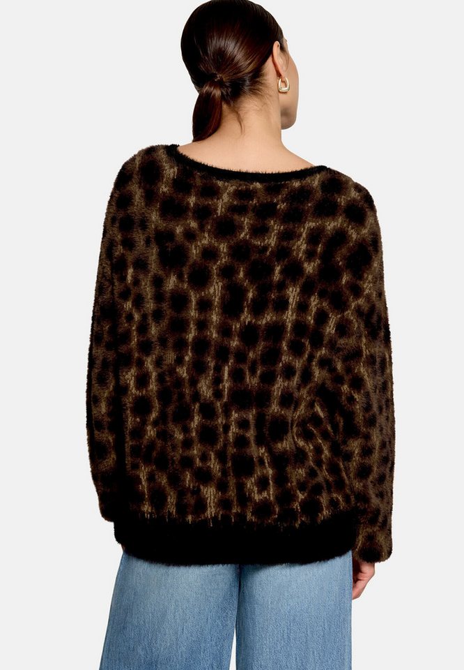 Zero Strickpullover Damen mit Jacquard (1-tlg) Material – Bild 3 von 5