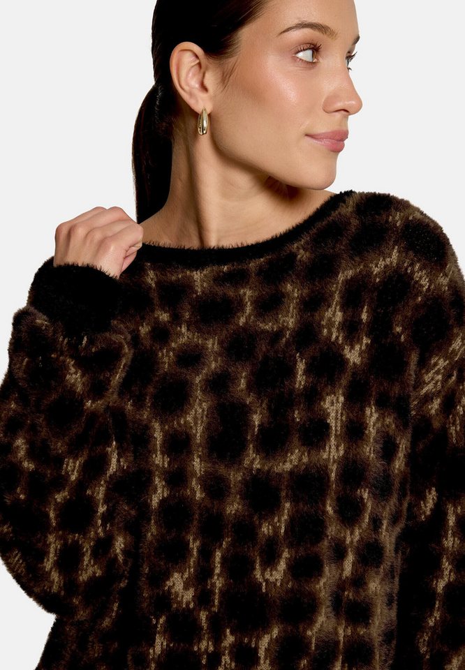 Zero Strickpullover Damen mit Jacquard (1-tlg) Material – Bild 4 von 5