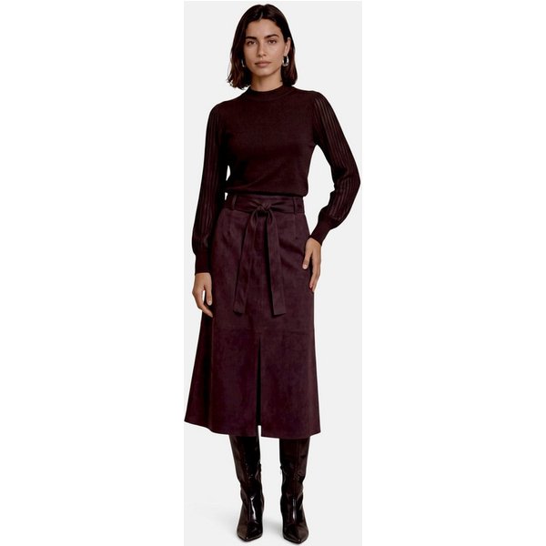 Zero Strickpullover Damen mit Spitzenärmeln (1-tlg) Struktur