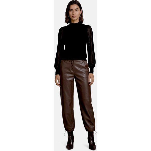 Zero Strickpullover Damen mit Spitzenärmeln (1-tlg) Struktur
