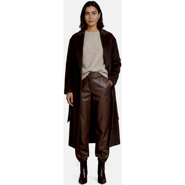 Zero Wintermantel Damen Übergangsmantel mit Gürtel