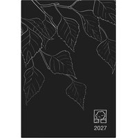 Zettler Buchkalender aus Recyclingpapier, 2027 schwarz