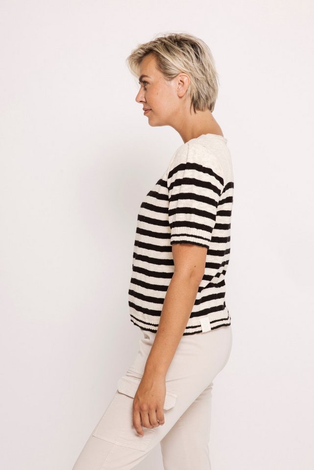 Zhrill Kurzarmpullover ZHRASTA mit kurzen Ärmeln, aus Baumwolle, ohne Kragen, Regular Fit – Bild 3 von 3