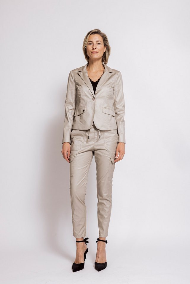 Zhrill Kurzblazer BETSY modern, taillierte Passform, aus Baumwollmischung, 1-Knopf-Form – Bild 3 von 4
