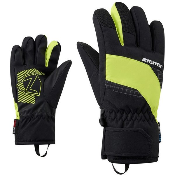 Ziener Skihandschuhe LUUKI-Z AQUASHIELD® JUNIOR wasserdicht, winddicht, atmungsaktiv, warmes Fleece Futter
