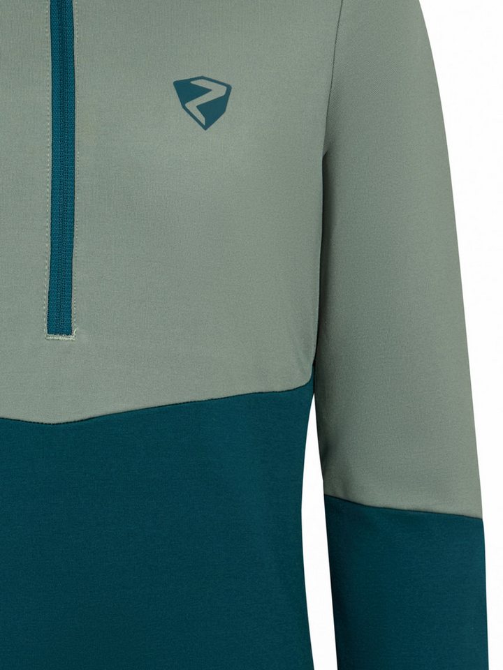 Ziener Sweatshirt JARPS-Z JUNIOR Stretchmaterial, wärmend, halber Front-Reißverschluss – Bild 3 von 3