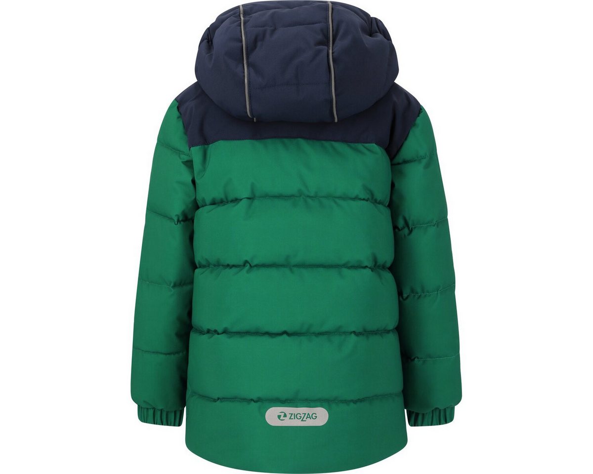 ZIGZAG Winterjacke Esra Puffer Jacket (wasserdicht, winddicht, warm wattiert) grün Kinder – Bild 2 von 3