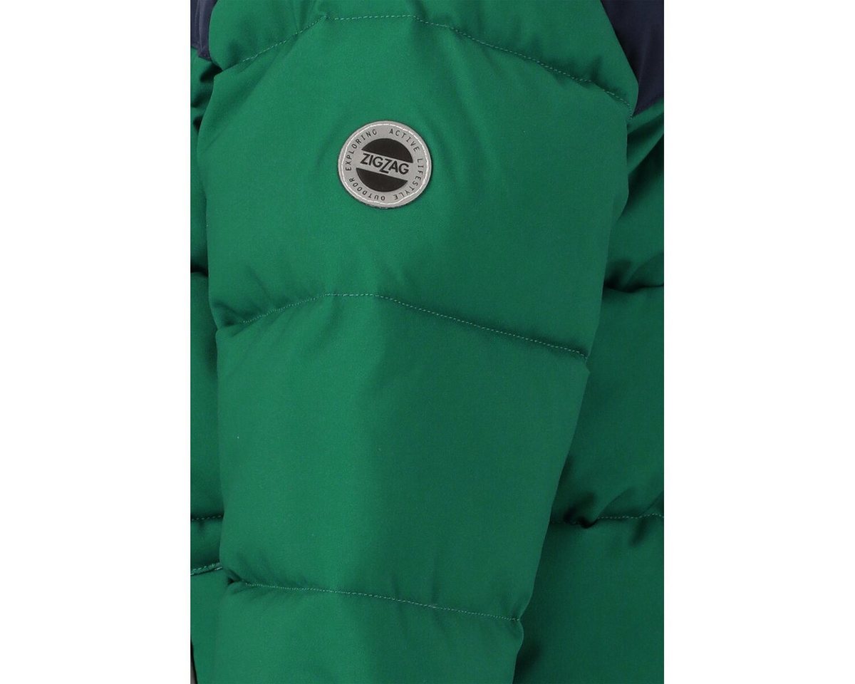 ZIGZAG Winterjacke Esra Puffer Jacket (wasserdicht, winddicht, warm wattiert) grün Kinder – Bild 3 von 3