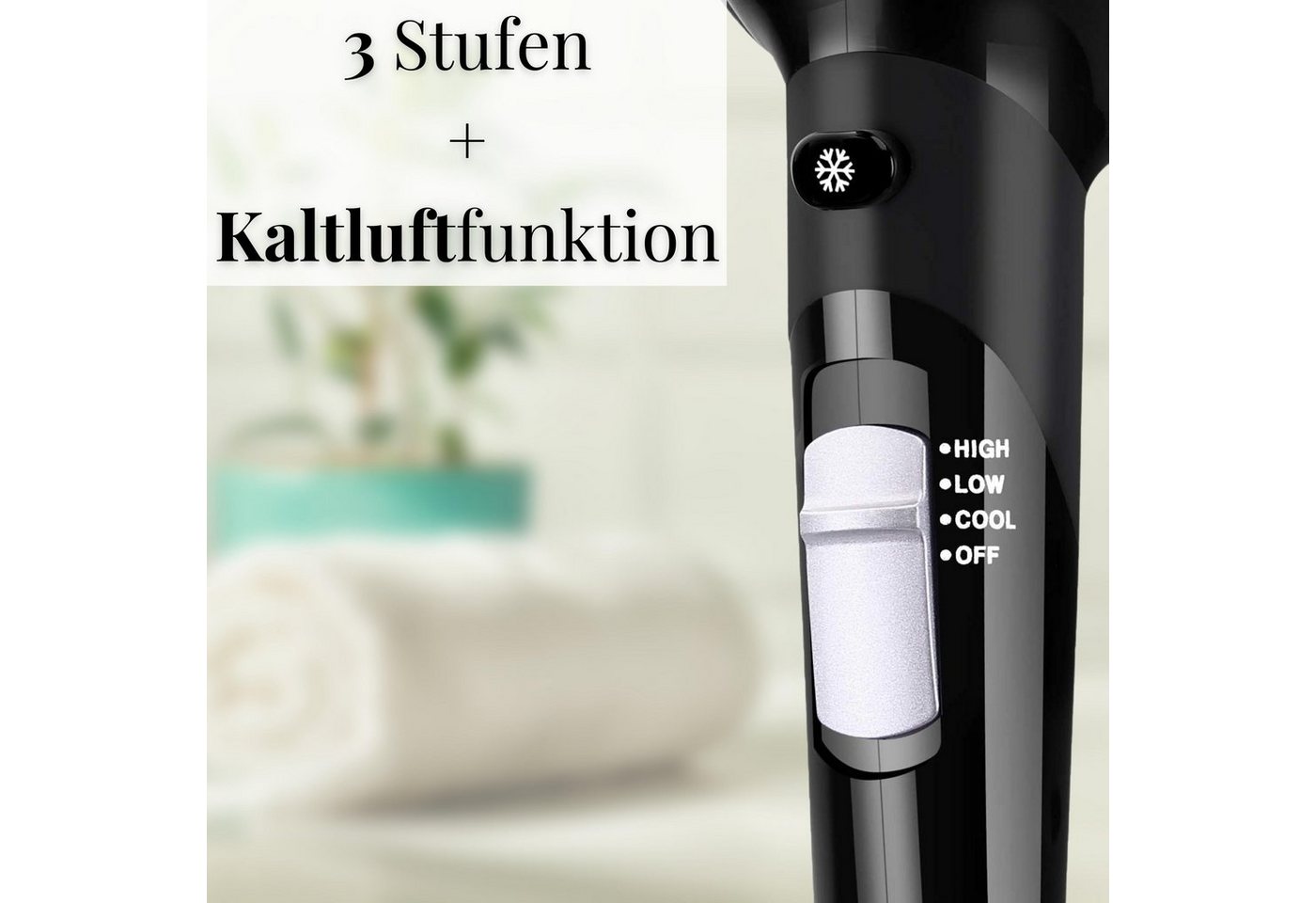 Zilan Haartrockner ZLN-2946, 1800 W, Kaltluftfunktion – Bild 2 von 5