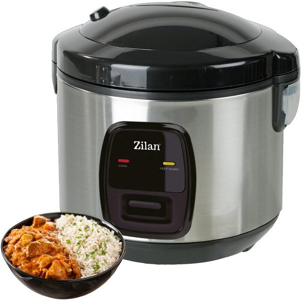 Zilan Reiskocher ZLN-2793, 500 W, Edelstahlgehäuse, Warmhaltefunktion