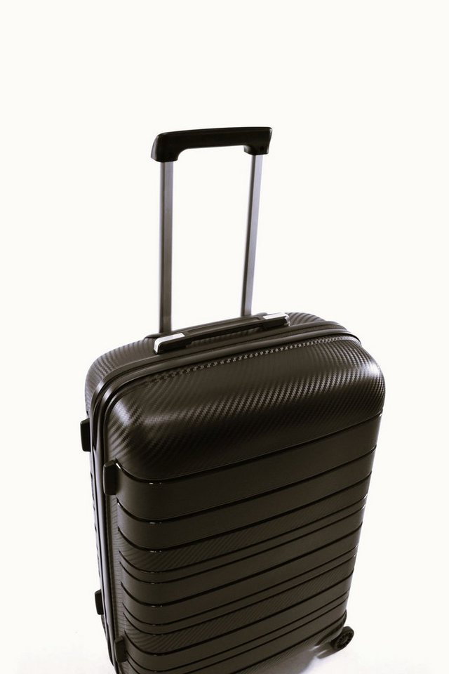 Zimmert Leather Trolley SCROLL-LIGHT bruchsicheres Polypropylen, 4 Rollen, 4 Rollen S 55 M 66 L 75 cm, 4 Rollen, Grau, Rot, Lila Blau, Schwarz – Bild 5 von 5