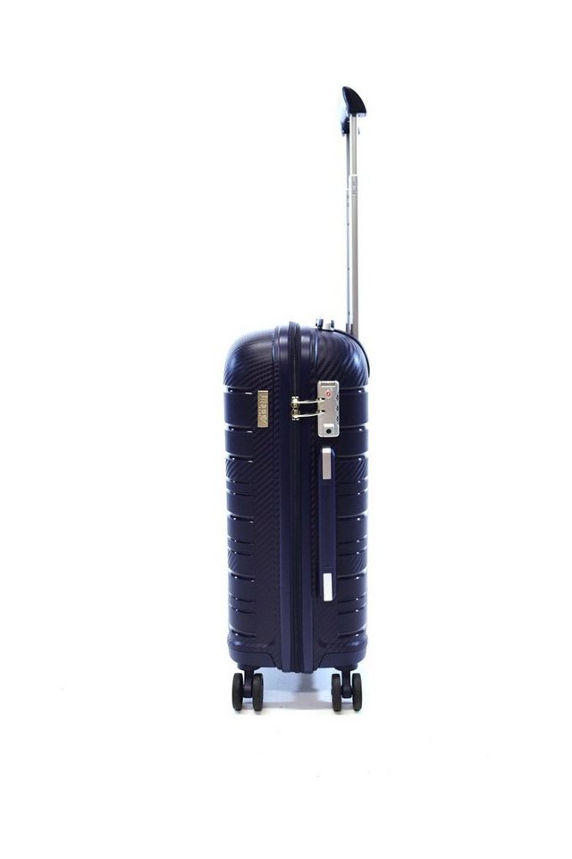 Zimmert Leather Trolley SCROLL-LIGHT bruchsicheres Polypropylen, 4 Rollen, 4 Rollen S 55 M 66 L 75 cm, 4 Rollen, Grau, Rot, Lila Blau, Schwarz – Bild 2 von 5