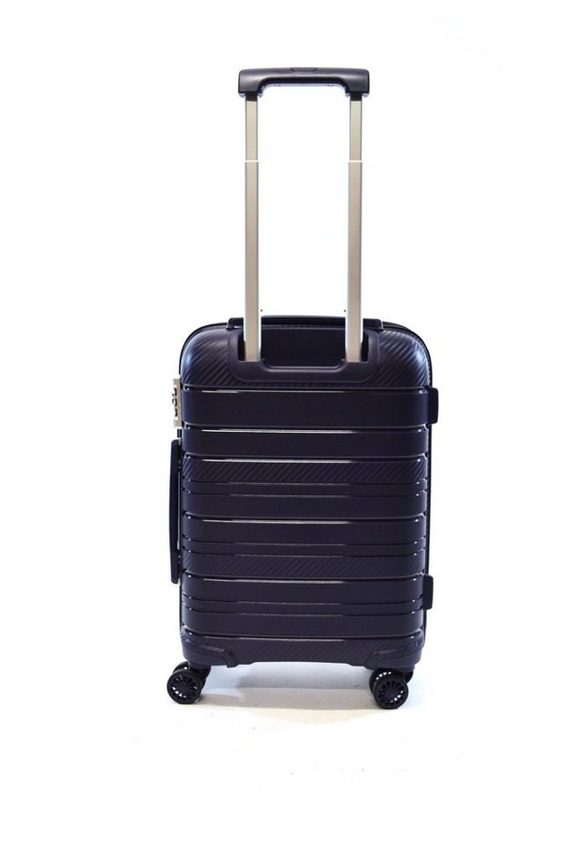 Zimmert Leather Trolley SCROLL-LIGHT bruchsicheres Polypropylen, 4 Rollen, 4 Rollen S 55 M 66 L 75 cm, 4 Rollen, Grau, Rot, Lila Blau, Schwarz – Bild 3 von 5