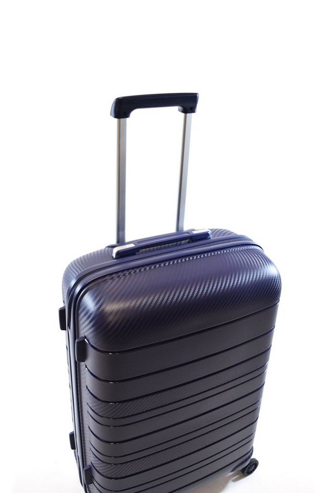 Zimmert Leather Trolley SCROLL-LIGHT bruchsicheres Polypropylen, 4 Rollen, 4 Rollen S 55 M 66 L 75 cm, 4 Rollen, Grau, Rot, Lila Blau, Schwarz – Bild 5 von 5