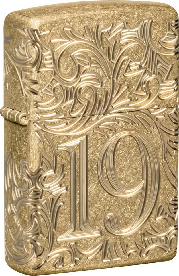 Zippo Feuerzeug Armor Case Tumbled Brass Messing Deep Carved 1932 Filigree, Zippo Neuheit Herbst 2025 – Bild 4 von 5