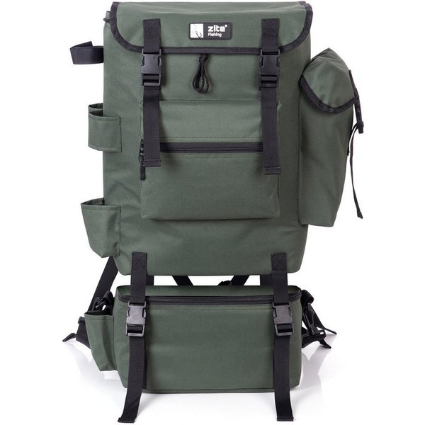 Zite Angelrucksack Multifunktionaler ISO Rucksack mit abnehmbarem Kühlfach