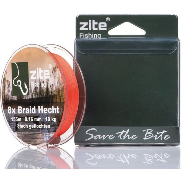 Zite Angelschnur 155m 0,16mm - Geflochtene 8-Braid Angelschnur 10kg - Barsch & Zander