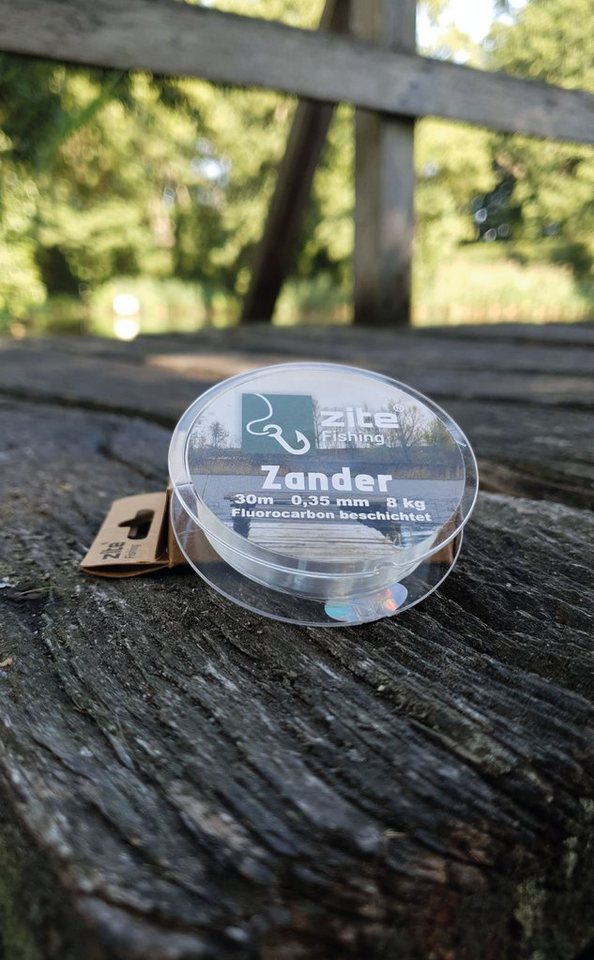 Zite Angelschnur Fluorocarbon Vorfachschnur 0,35mm, 30m - Monofile Zanderschnur – Bild 4 von 5