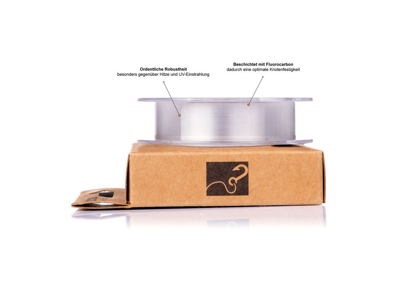 Zite Angelschnur Fluorocarbon Vorfachschnur 0,35mm, 30m - Monofile Zanderschnur – Bild 5 von 5