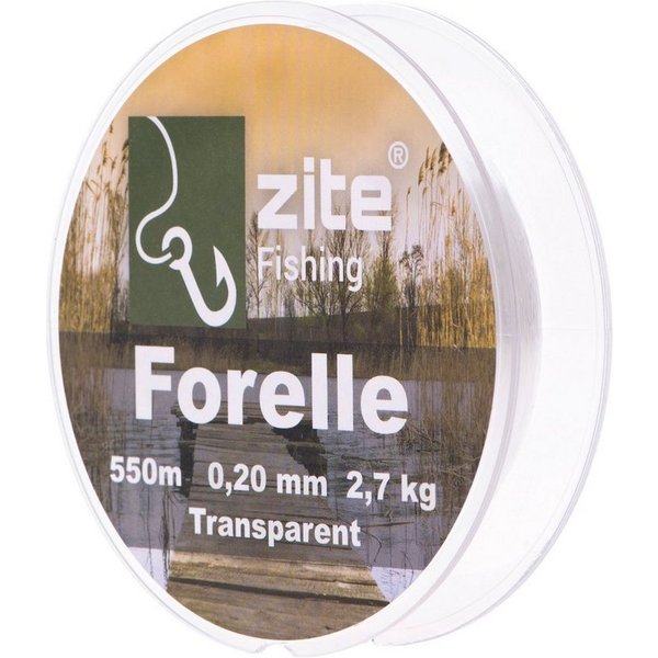 Zite Angelschnur Transparente Forellenschnur, 550m - Unauffällig & Vielseitig