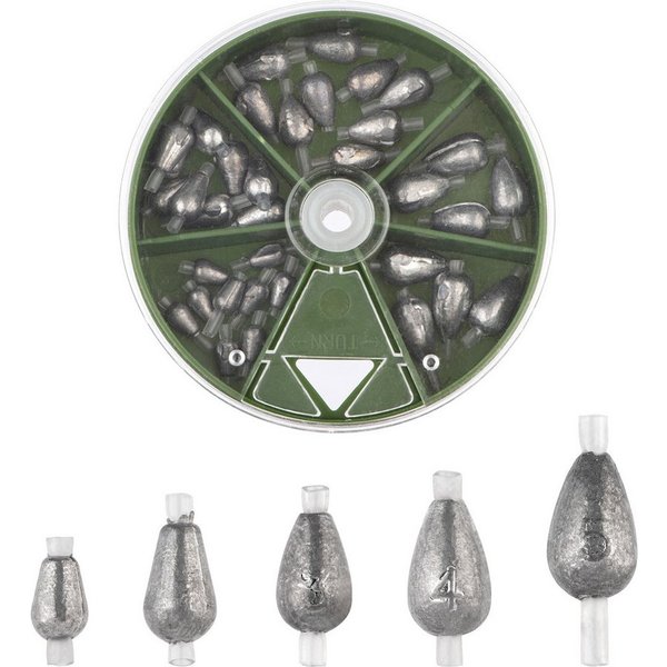 Zite Birnenblei Sortiment 40STK 1-5g Tropfenblei Set Grundangeln Forelle Barsch Angeln