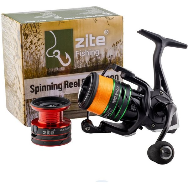 Zite Spinnrolle Reel Base 2000-4000 Frontbremse 5+1 Kugellager Spinning Angelrolle)