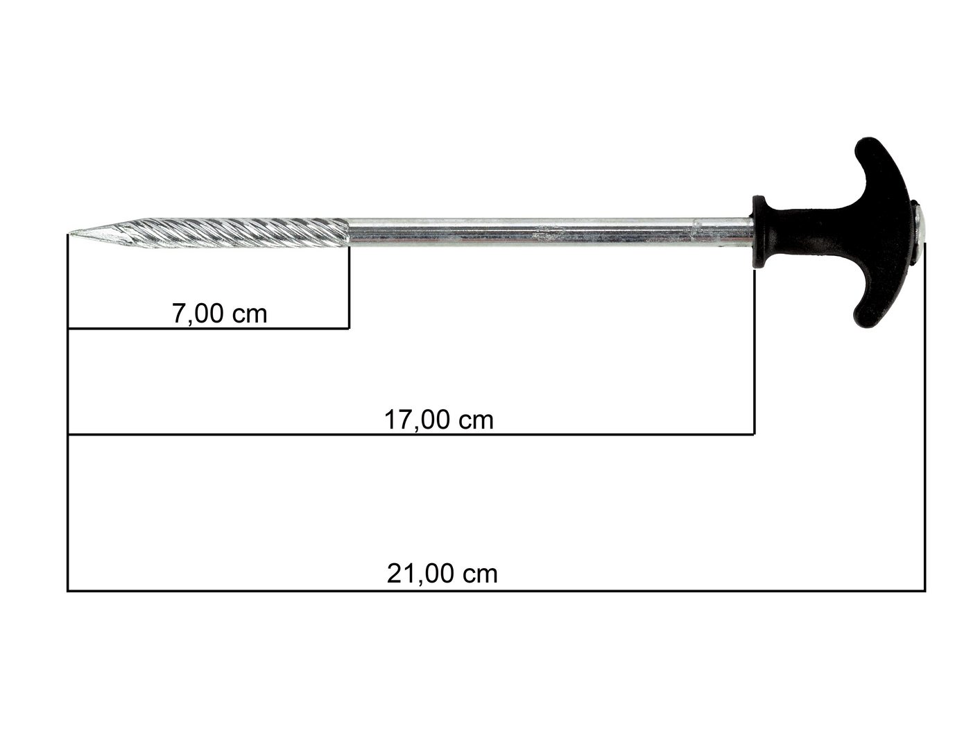 Zite Zelthering T-Pegs, (Set mit Tasche, 10-St), für schnellen Halt, egal wo – Bild 5 von 5