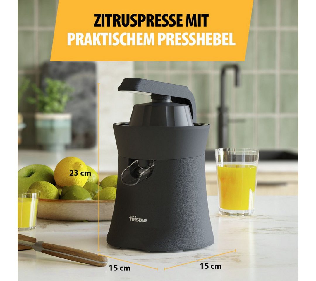 Tristar Zitruspresse Tristar CP-3015 Zitruspresse - Einzigartiger Presshebel - 120 W, 120 W, Einzigartiger Presshebel – 120 W – Bild 2 von 4