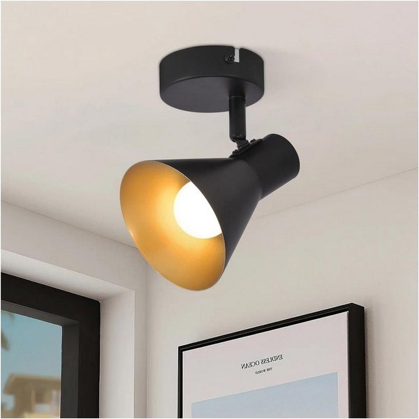 ZMH Deckenleuchte E14 1/3flammig Deckenspot Vintage schwenkbar für Flur und Wohnzimmer, OHNE Leuchtmittel, schwenkbar, dekorativ, kompakt,Einfache Installtion