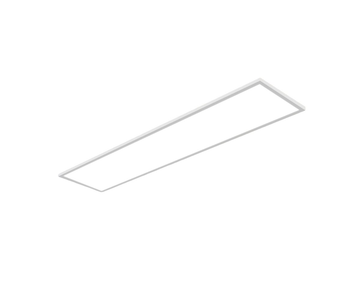 ZMH LED Deckenleuchte LED 3000-6500K dimmbar 100/120cm Schwarz/Weiß Deckenlampe, LED fest integriert, warmweiß, neutralweiß, kaltweiß, 24W Rechteckig 2900LM Tim – Bild 2 von 5