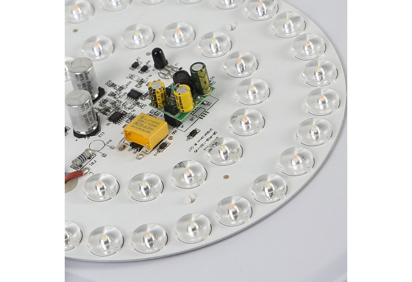 ZMH LED Deckenleuchte Weiß, rund, 18W integriertes LED, drei Farbtemperaturen, dimmbar, LED fest integriert, 3000K-6500K dimmbar, mit Fernbedienung, geeignet fü – Bild 4 von 5