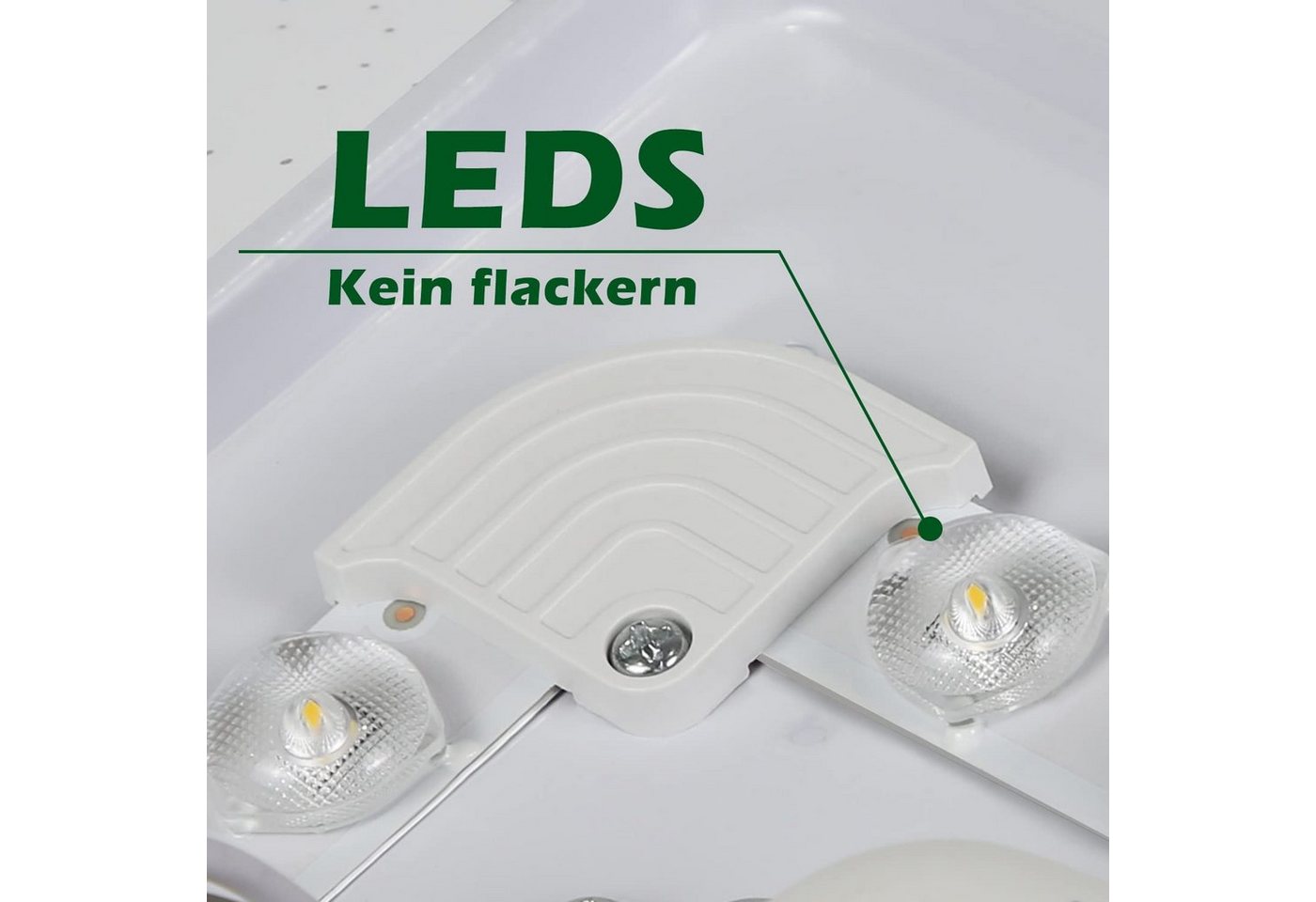 ZMH LED Deckenleuchte Wohnzimmer ∅21CM Modern 15W Sternenhimmel Deckenlampe Flur Küche, LED fest integriert, Neutralweiß, 1200lm,neutralweiß,Sternenhimmel-Desig – Bild 3 von 5
