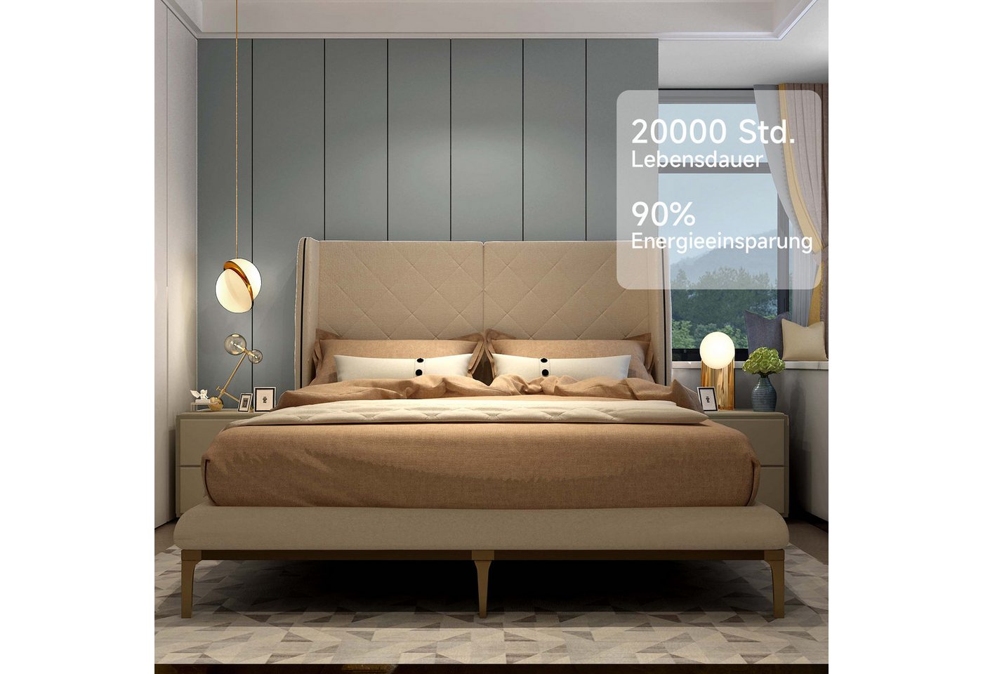 ZMH LED-Leuchtmittel C35 E14, LED Kerzenlampe 4 W, 2700 K warmweiß, Filament klar, E14, 12 St., Warmweiß, nicht dimmbar – Bild 2 von 5