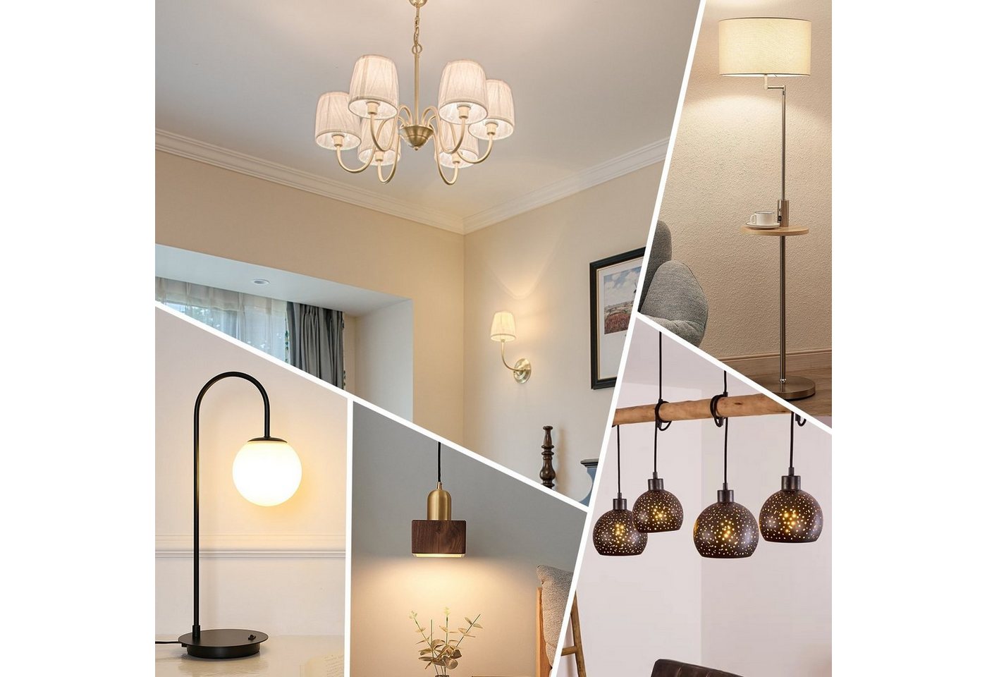 ZMH LED-Leuchtmittel T45 E27, LED Glühbirne 4 W, 2700 K warmweiß, 4 St., 2700k, Vintage Filament, nicht dimmbar – Bild 5 von 5