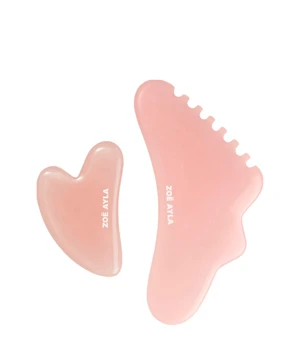 Zoë Ayla Body and Face Gua Sha Set Gesicht Roll-On · 2 Stk