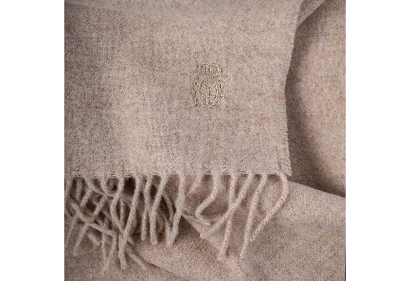 Wohndecke Since 1828 Lambswool, ZOEPPRITZ1828, klassisch unifarbenes Plaid aus Schurwolle – Bild 2 von 2