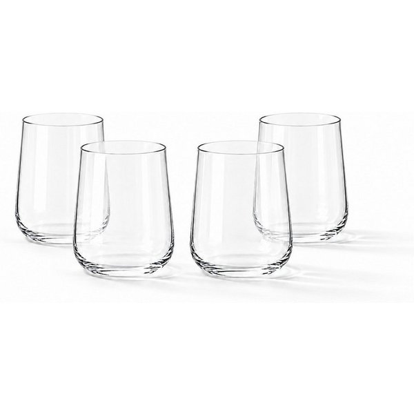 Zoha Glas Trinkgläser Set, Wasserglas BPA-frei, Wasser & Saft, spülmaschinenfest, 4-tlg., 4-teilig, 8-teilig, 12-teilig