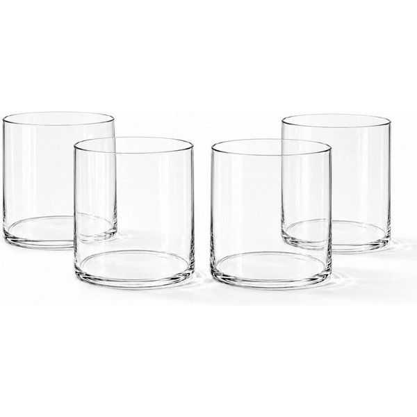 Zoha Glas Trinkgläser Set, Wasserglas BPA-frei, Wasser & Saft, spülmaschinenfest, 4-tlg., 4-teilig, 8-teilig, 12-teilig