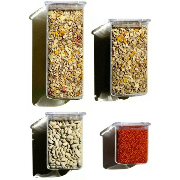 Zoha Vorratsglas Eckige Vorratsdosen aus Glas mit luftdichtem Deckel, Stapelbar, Borosilikatglas, (Komplett Set, 16-tlg., Verschiedene Größen), Behälter aus Gla