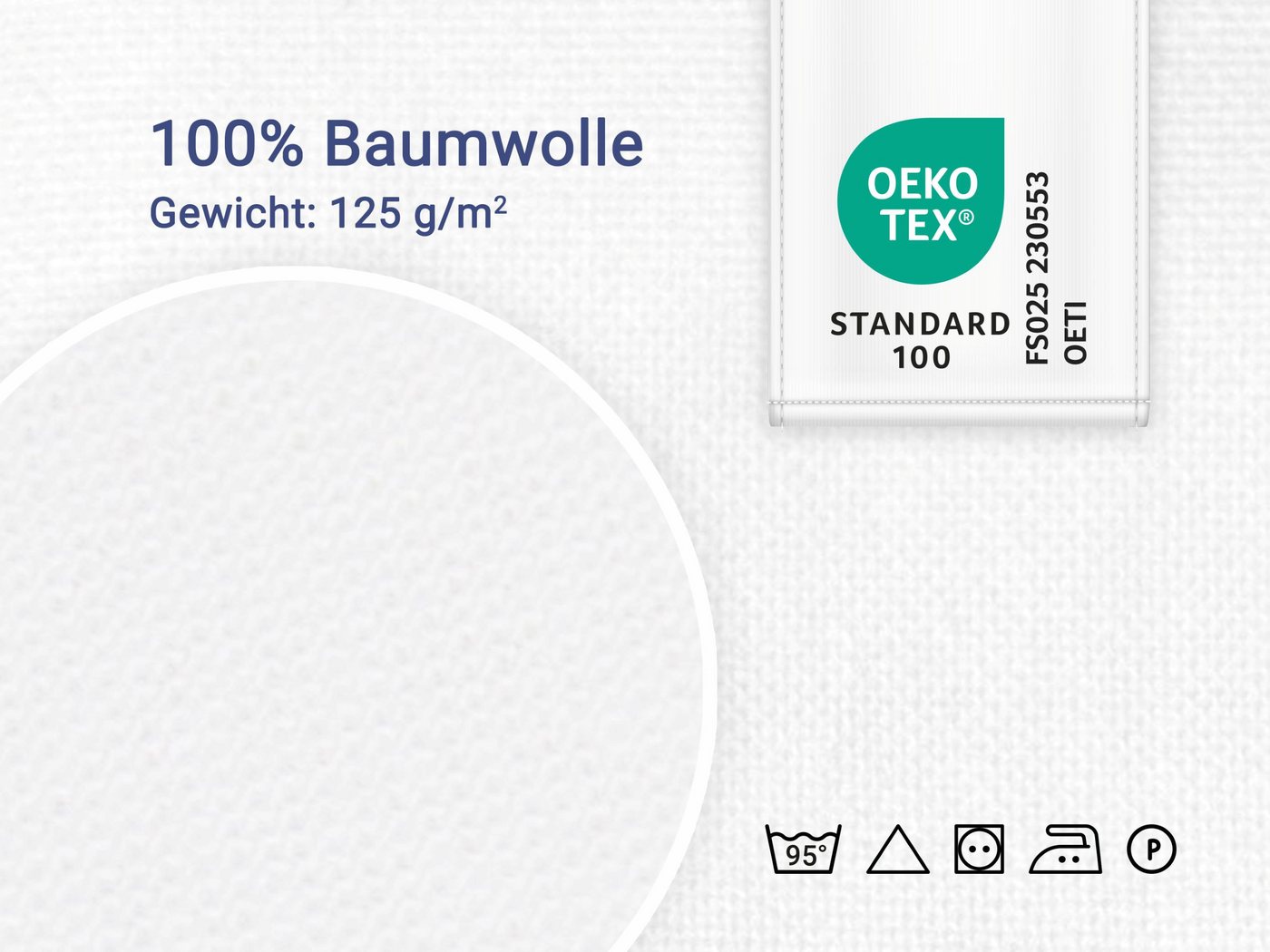 ZOLLNER Betttuch, Renforce, Gummizug: ohne, (1 Stück), 150 x 260 cm, 100% Baumwolle, vom Hotelwäschespezialisten – Bild 3 von 5