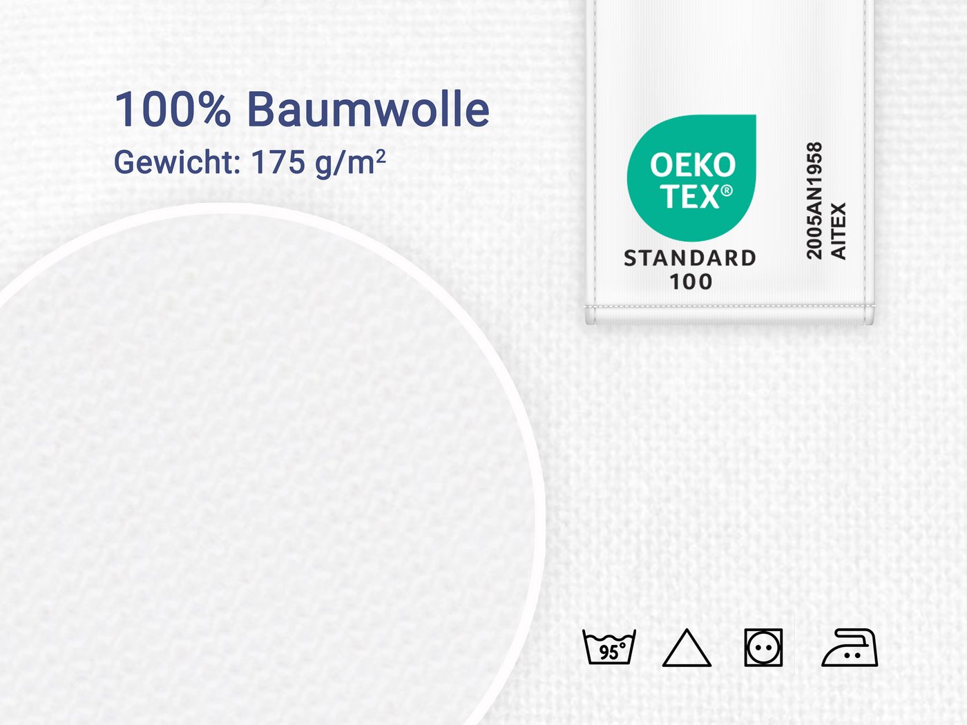 ZOLLNER Betttuch, Baumwolltuch, Gummizug: ohne, (1 Stück), 160 x 285 cm, 100% Baumwolle, vom Hotelwäschespezialisten – Bild 5 von 5