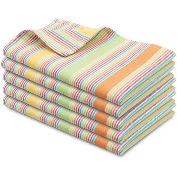 ZOLLNER Geschirrtuch, (Set, 5-tlg), 50 x 70 cm, 100% Baumwolle, vom Hotelwäschespezialisten