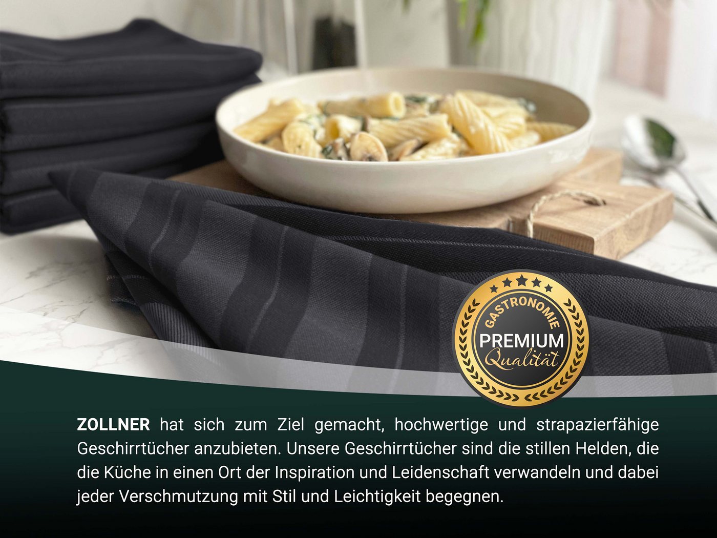 ZOLLNER Geschirrtuch, (5-tlg), 100% Baumwolle – Bild 4 von 5